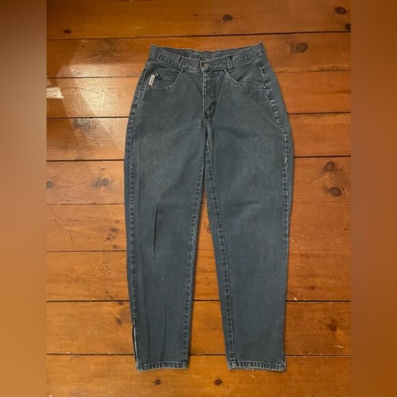 Vintage 90s Hollywood Jeans Zipper Ankle 28 x 27 - Picture 8 of 11